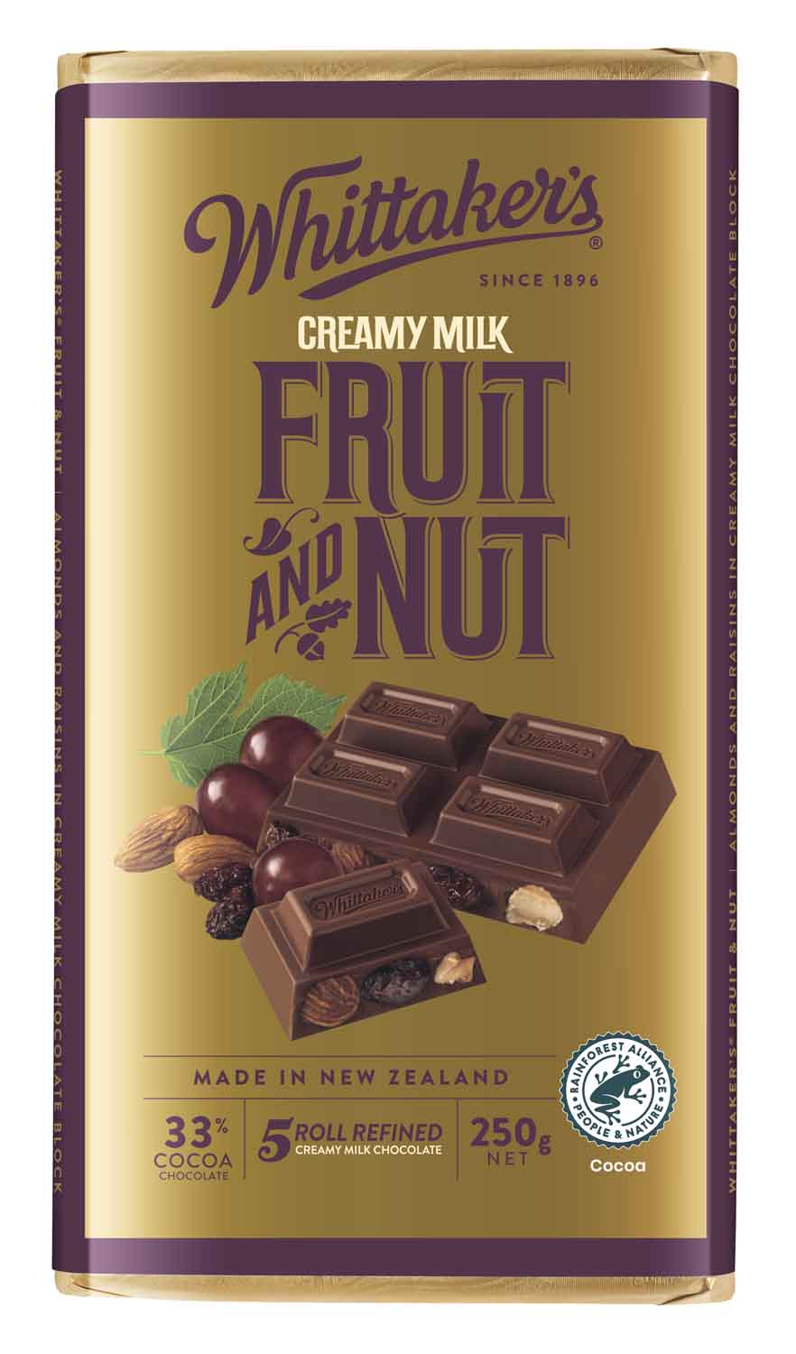 Whittaker's Fruit & Nut Block 250g